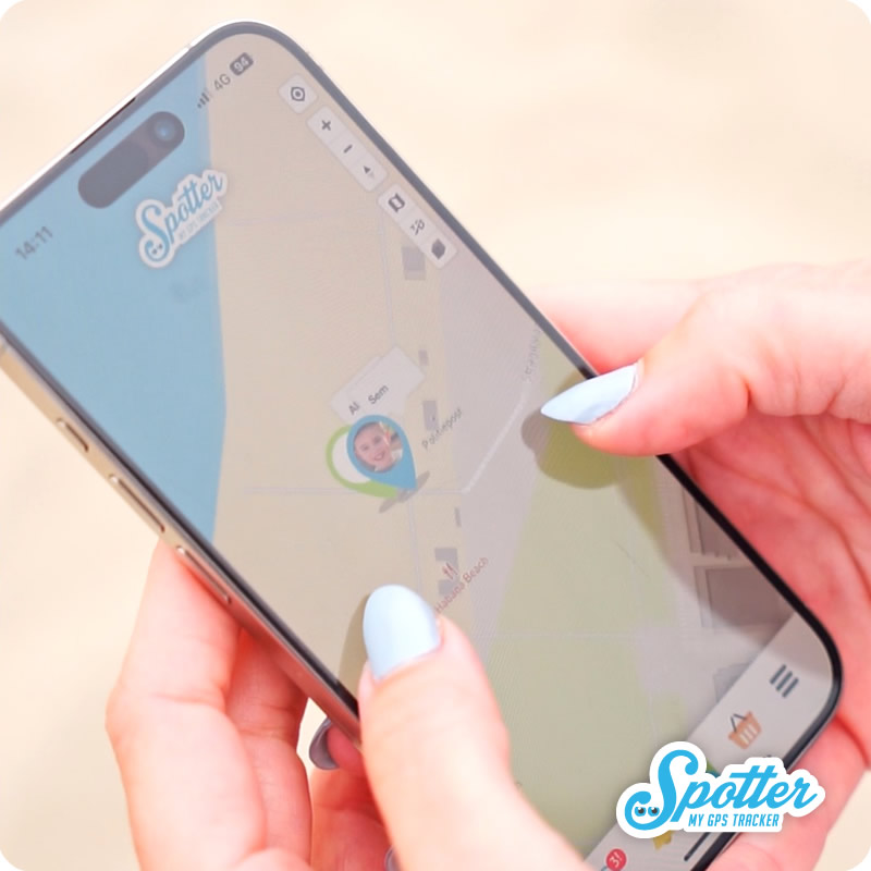 GPS tracker kinder - Spotter App