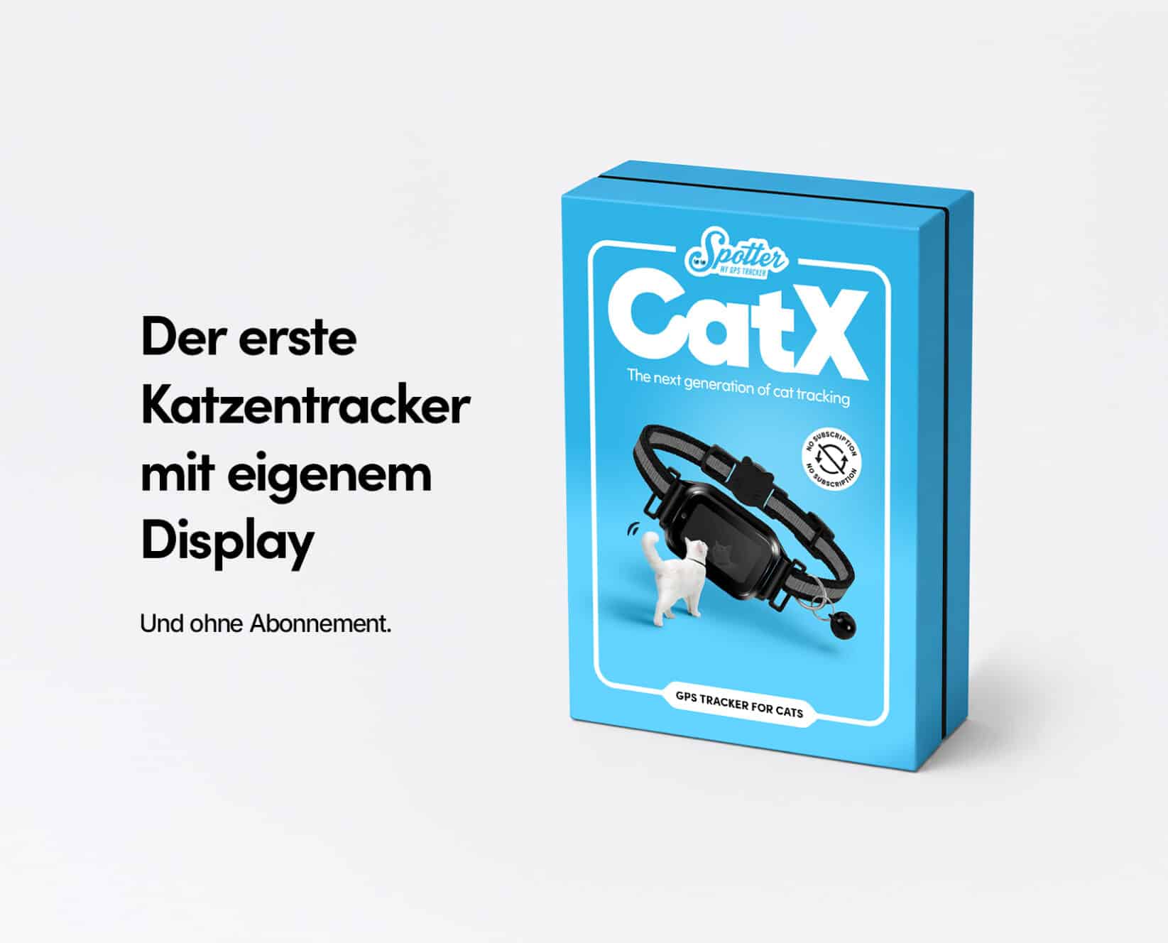 Spotter CatX - GPS Tracker für Katzen mit Display, ohne Abo (Neu!)
