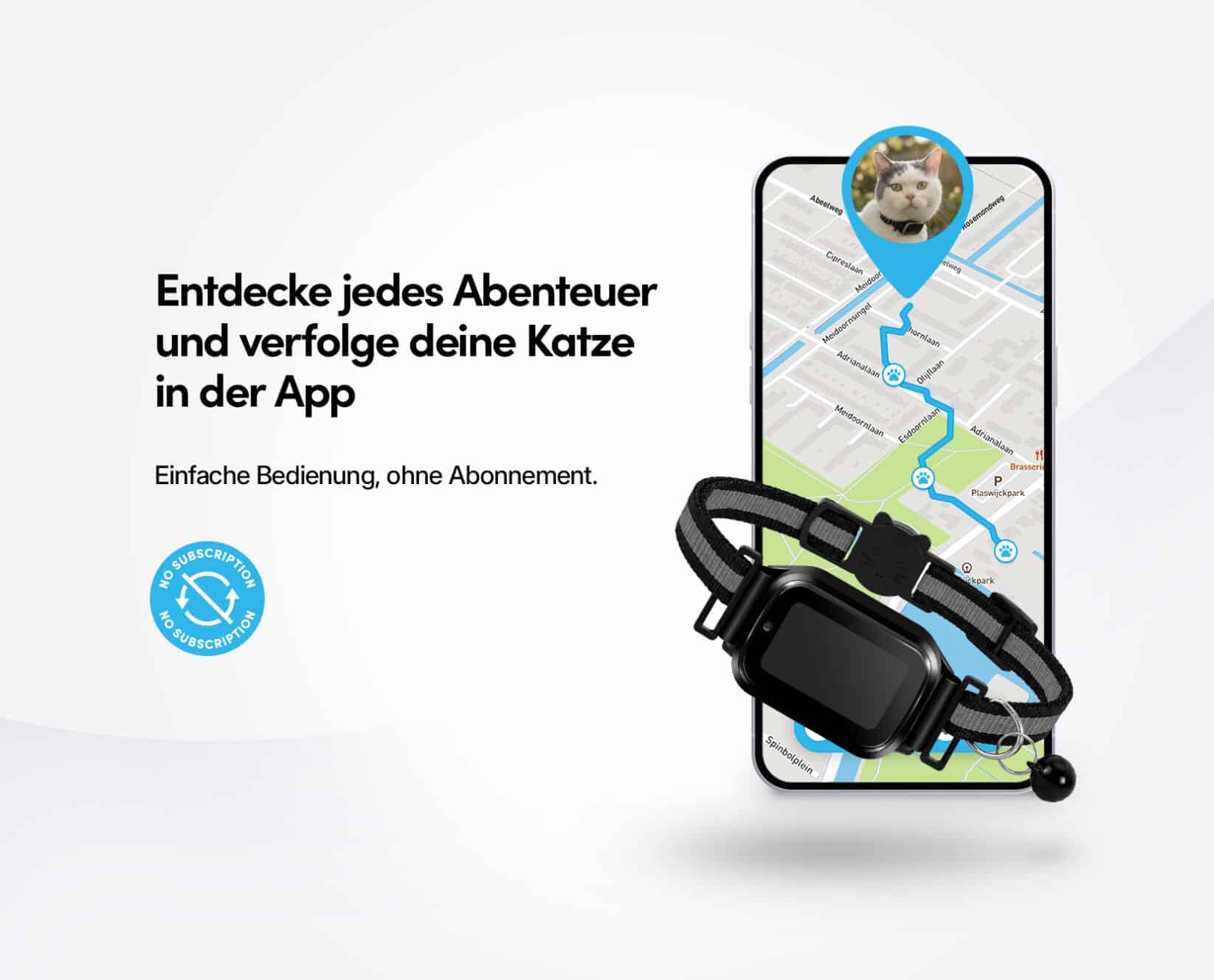 Spotter CatX - GPS Tracker für Katzen mit Display, ohne Abo (Neu!)
