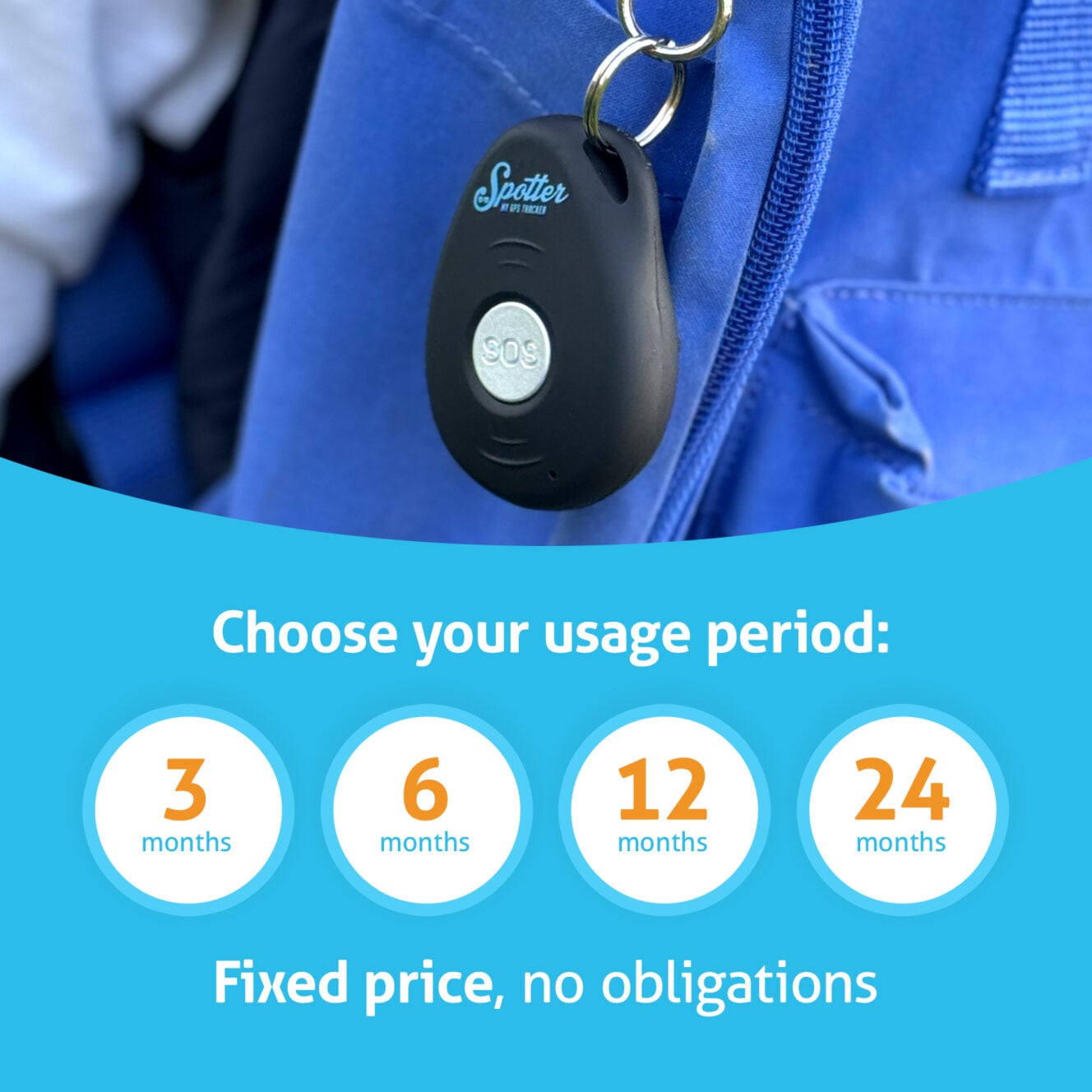 Spotter X10 GPS Tracker (4G) - No Subscription Tracker for Kids, Pets & Valuables