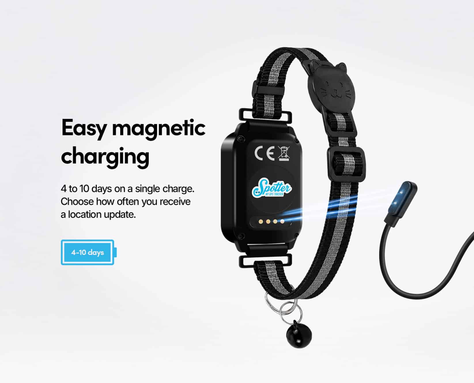 Spotter CatX - Cat GPS Tracker with Display, No Subscription