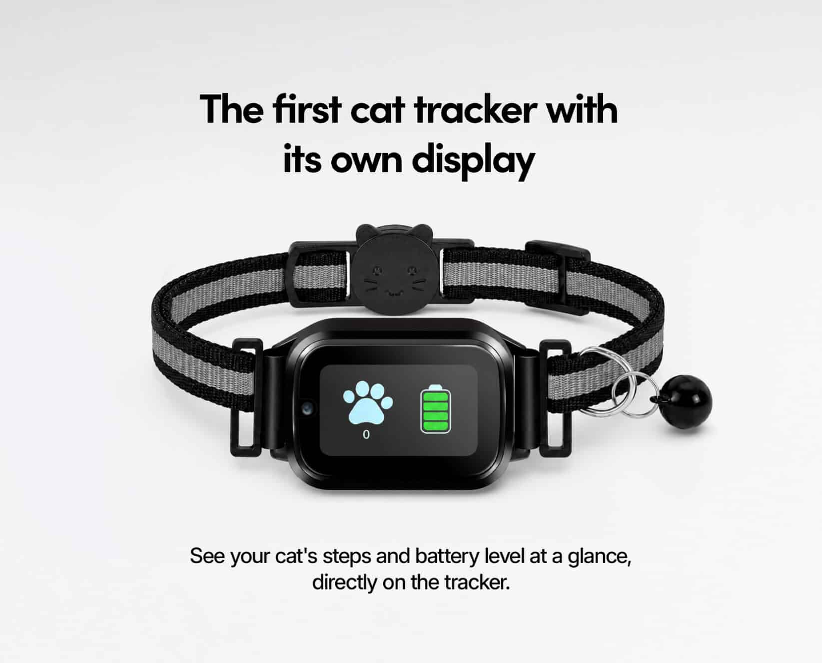 Spotter CatX - Cat GPS Tracker with Display, No Subscription