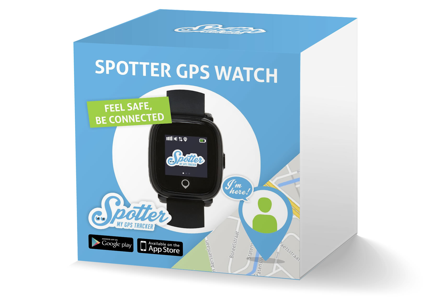 Spotter-GPS-Reloj-embalaje-Frente