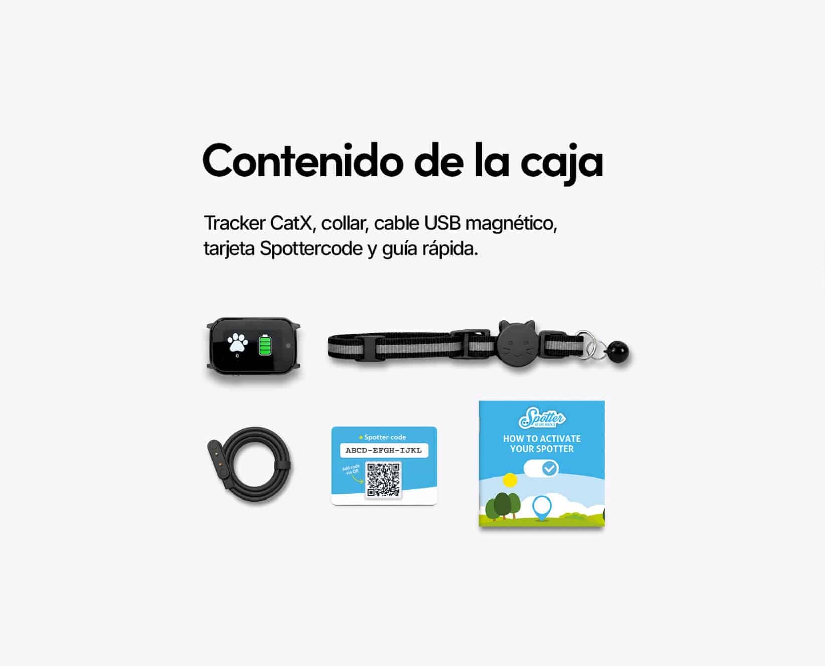 Spotter CatX - Localizador GPS para Gatos con Pantalla, Sin Cuotas