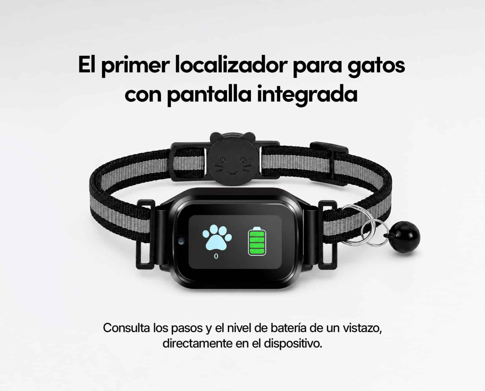 Spotter CatX - Localizador GPS para Gatos con Pantalla, Sin Cuotas
