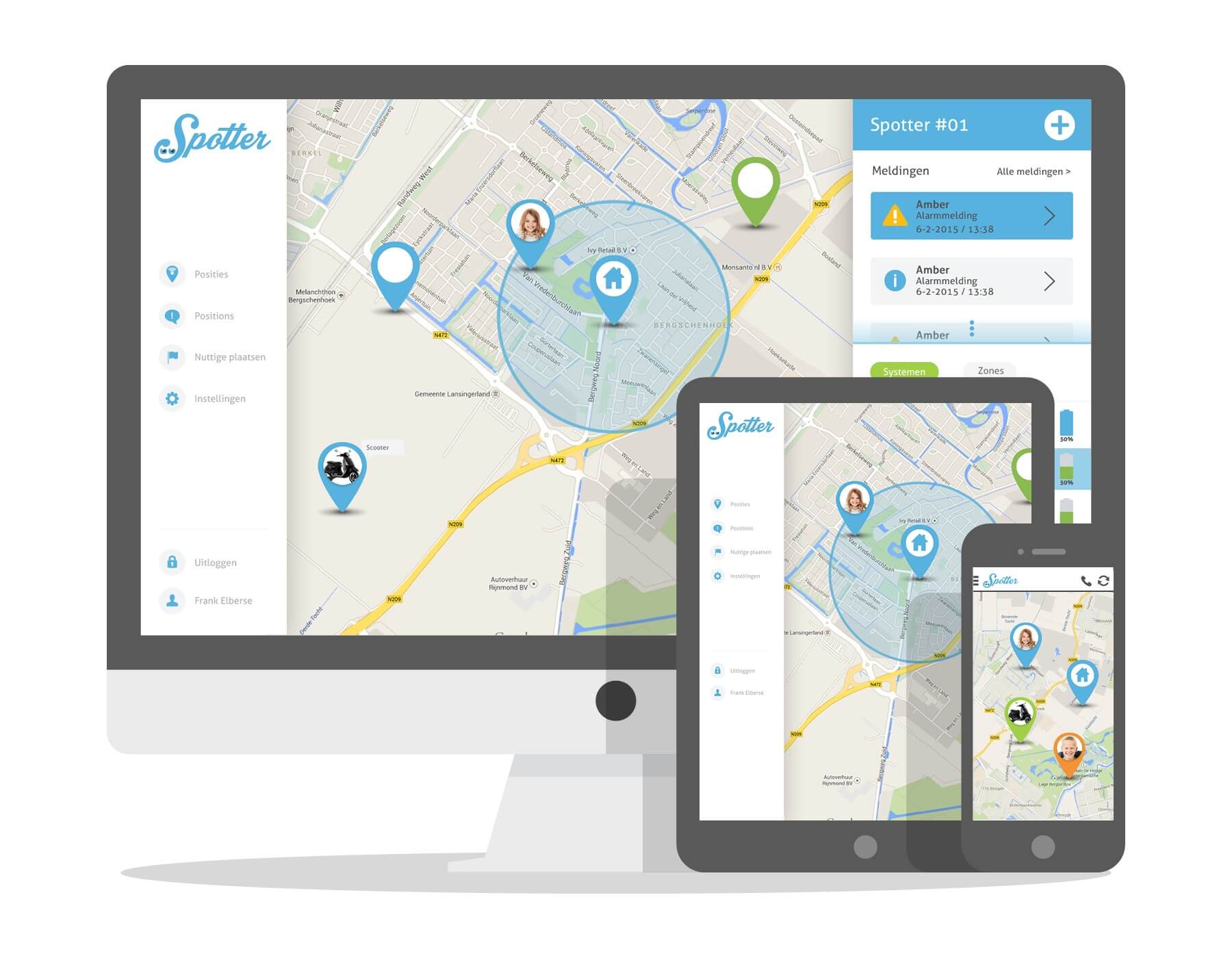 bracelet gps alzheimer app - spotter