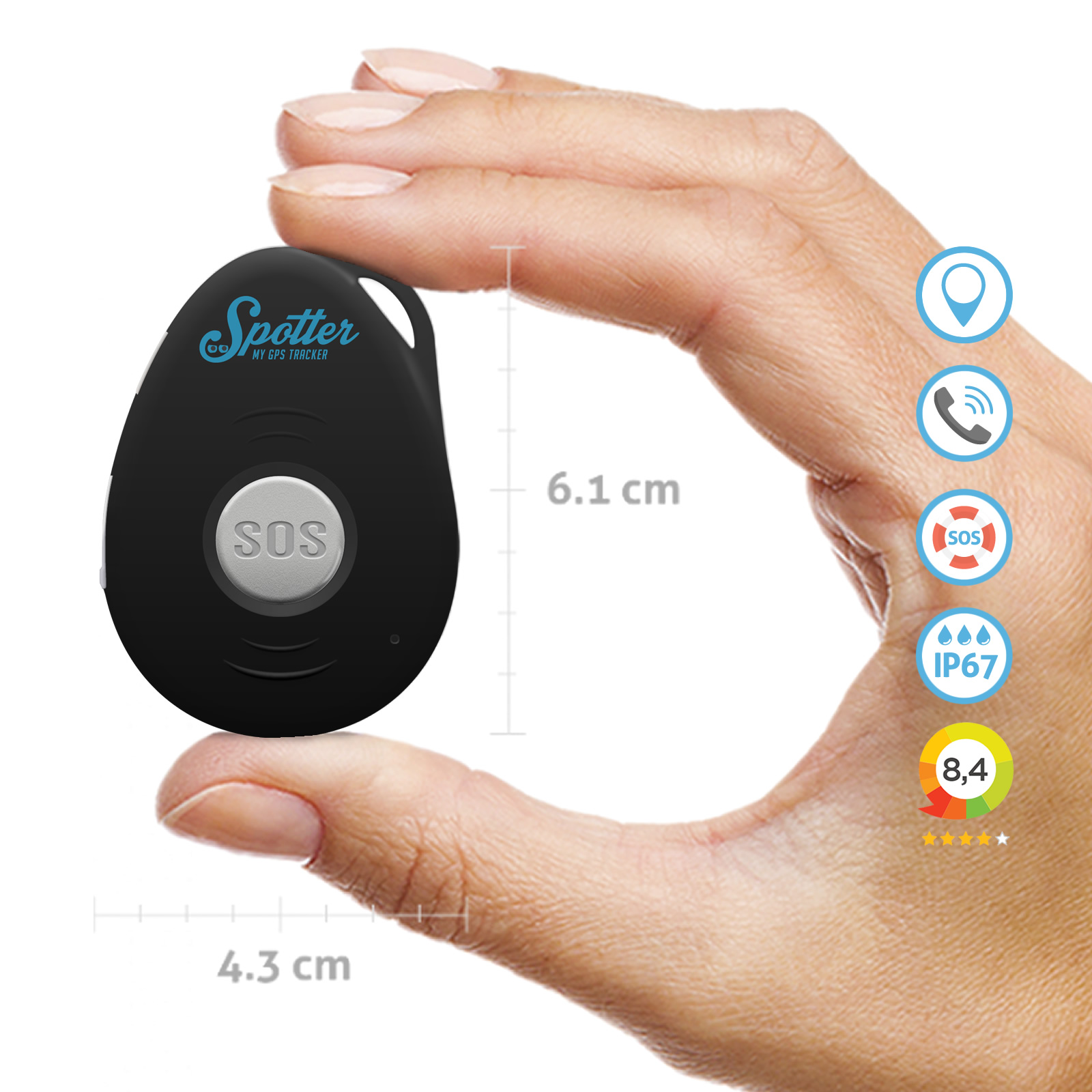 Montre GPS Spotter avec alerte de détresse