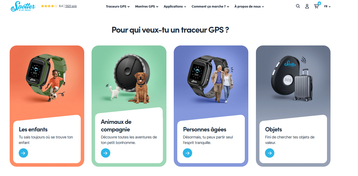 traceur gps spotter - spotter