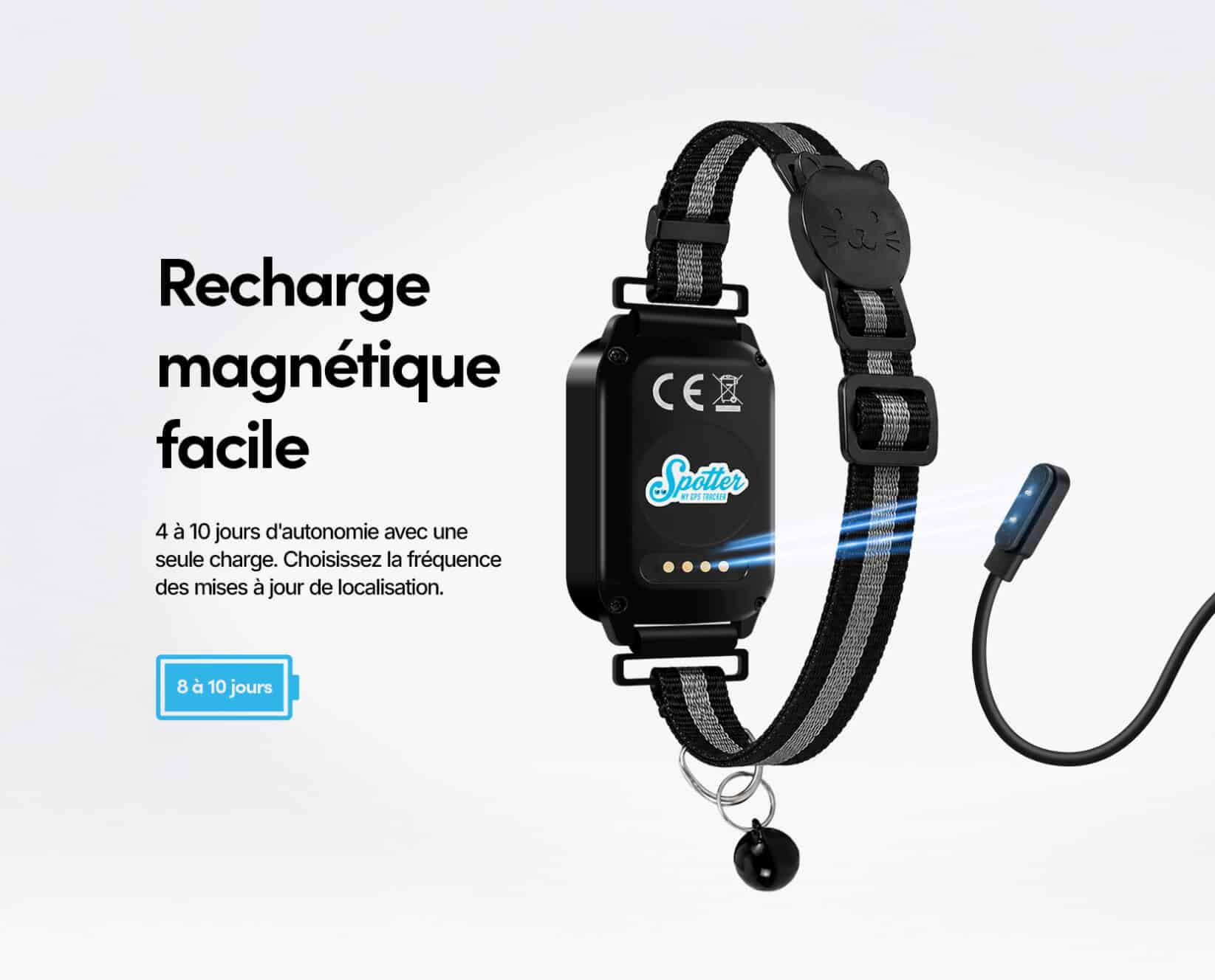 Spotter CatX - Traceur GPS pour Chat avec Écran, Sans Abonnement