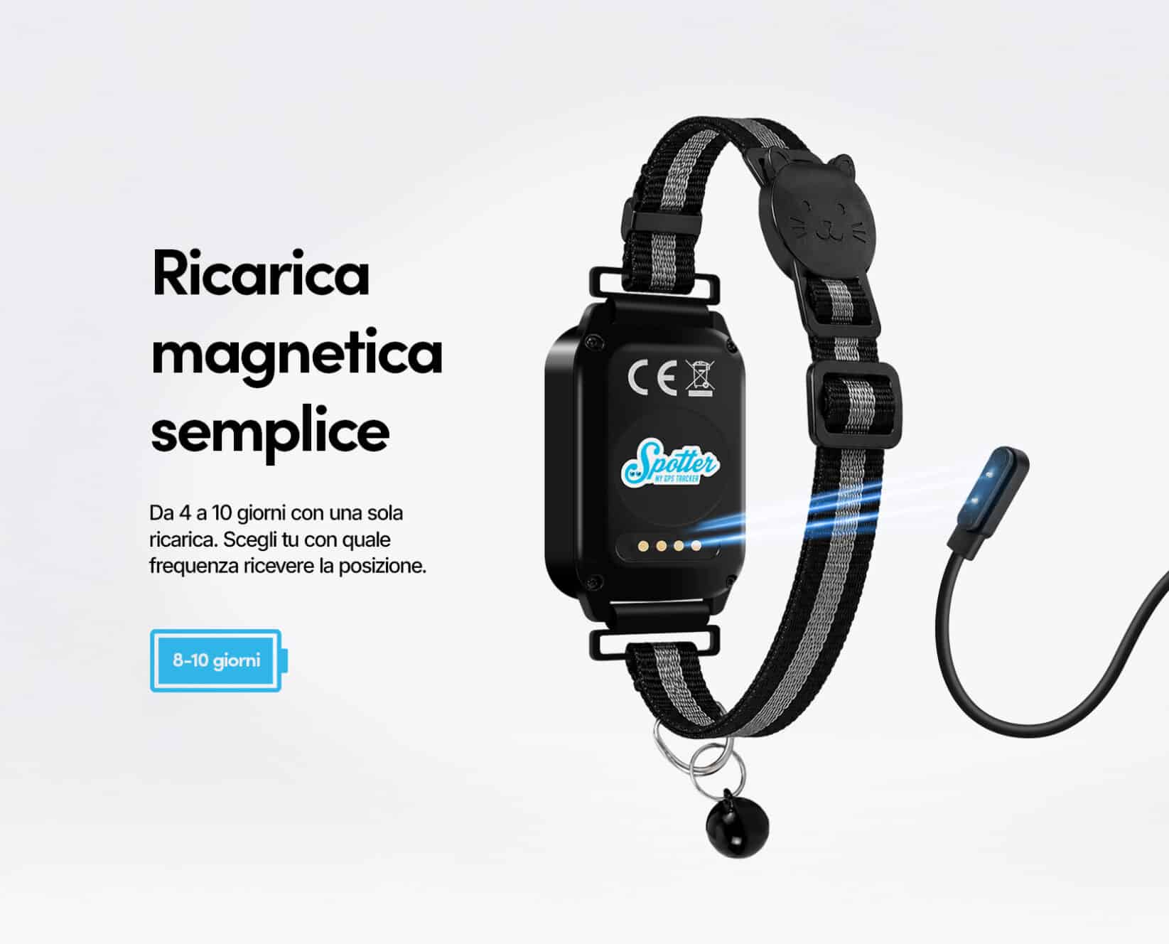 Spotter CatX - Localizzatore GPS per Gatti con Display, Senza Abbonamento