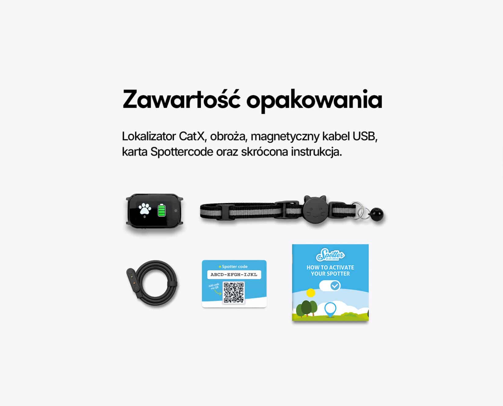 Spotter CatX - Lokalizator GPS dla Kota z Wyświetlaczem, Bez Abonamentu