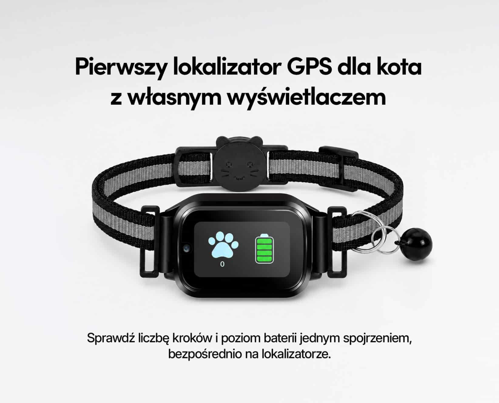 Spotter CatX - Lokalizator GPS dla Kota z Wyświetlaczem, Bez Abonamentu