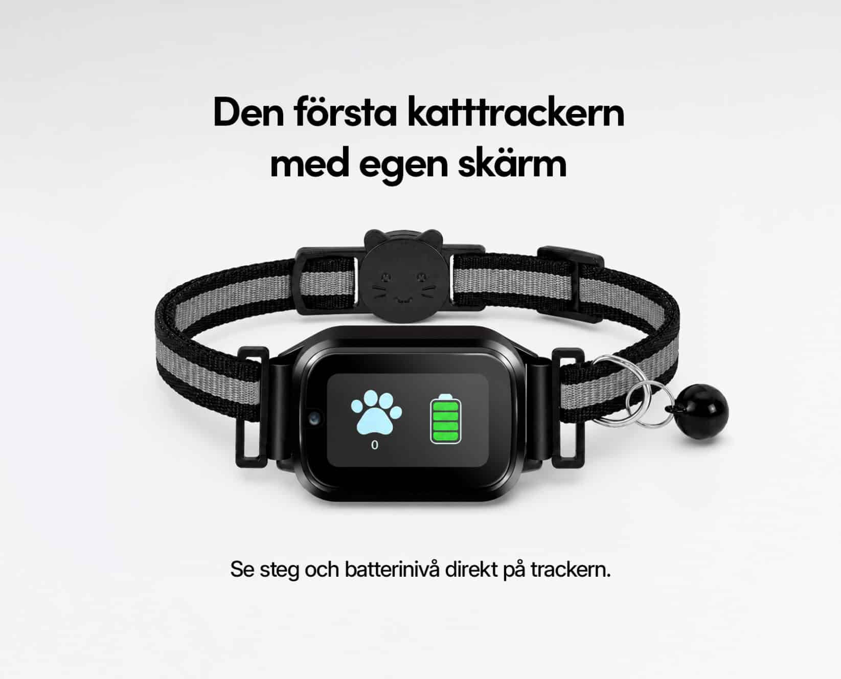 Spotter CatX - GPS Spårare för Katt med Skärm, Utan Abonnemang