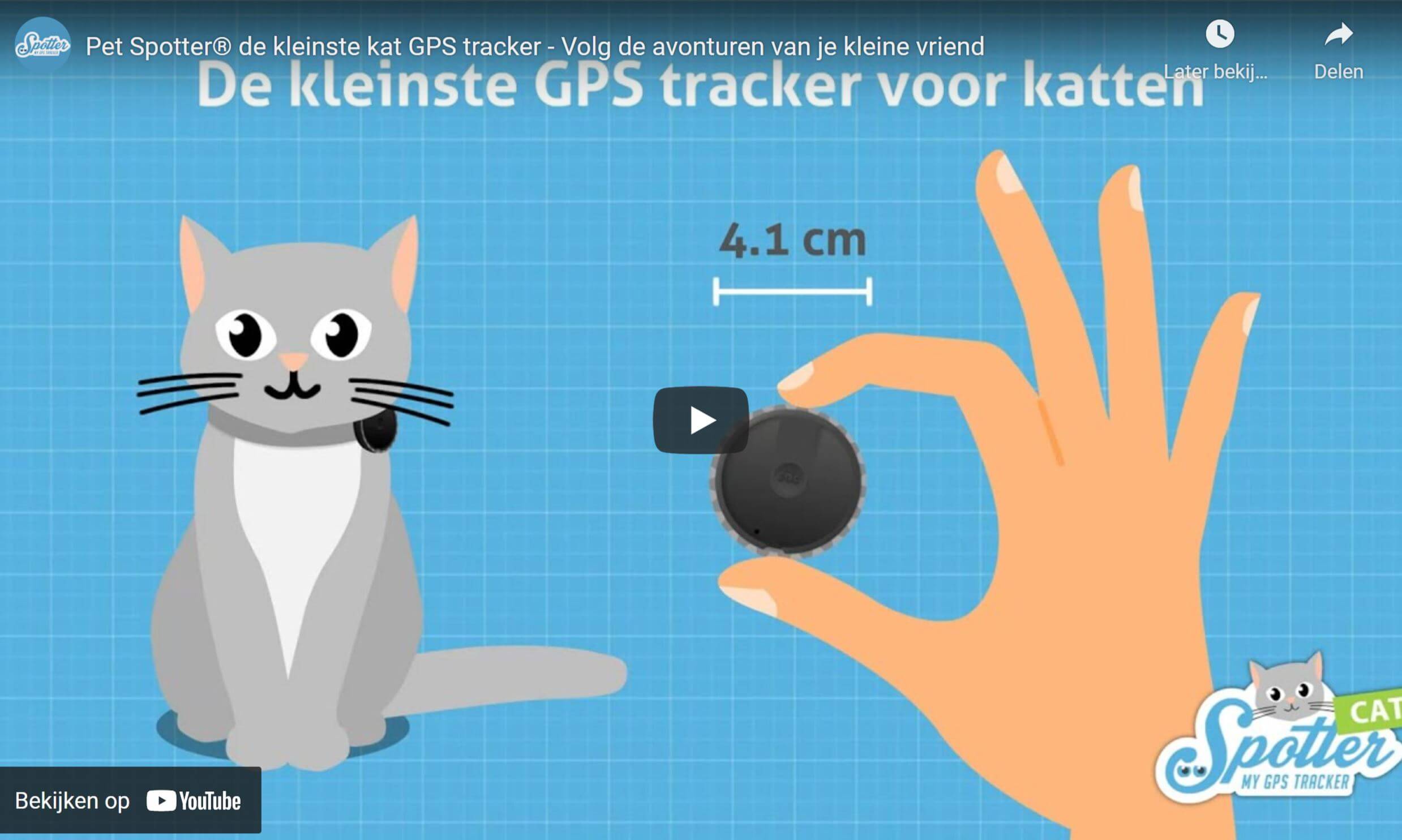De kleinste GPS tracker voor huisdieren | Spotter® huisdieren GPS tracker