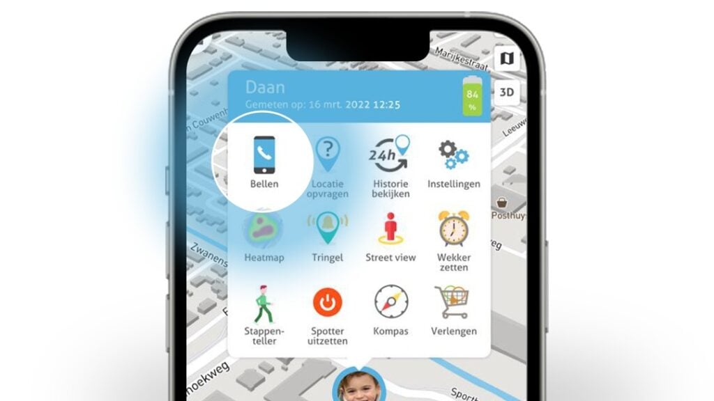 GPS kinderhorloge Spotter - bellen