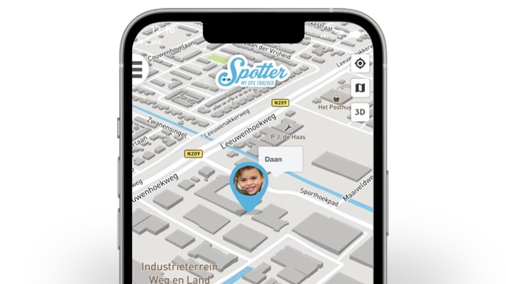 GPS horloge kind Spotter - locaties