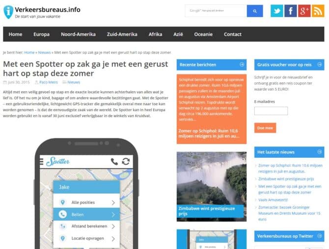 Drogisterijnieuws - GPS Tracker