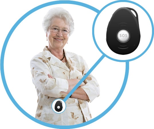 Ouderen gps tracker spotter - klein