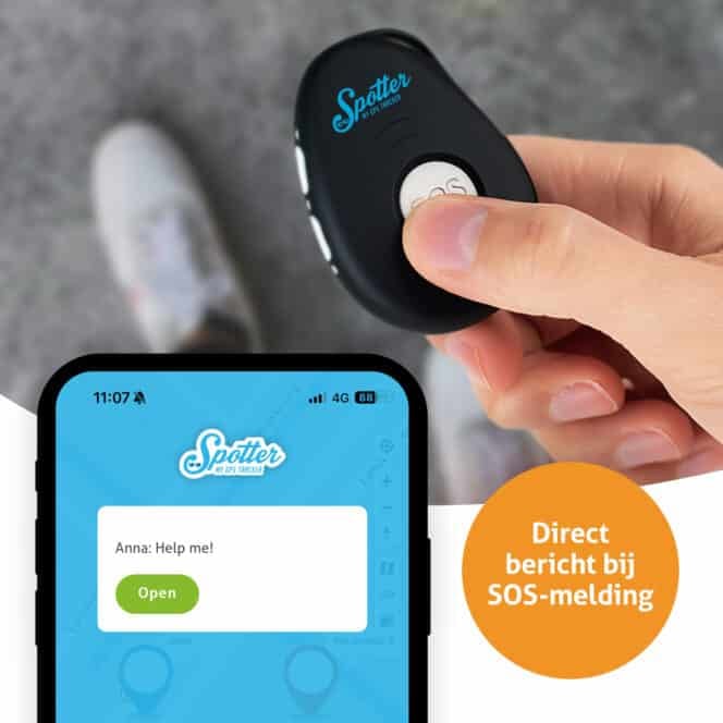 Spotter X10 GPS Tracker (4G) - Zonder Abonnement voor Kinderen, Senioren & Bezittingen