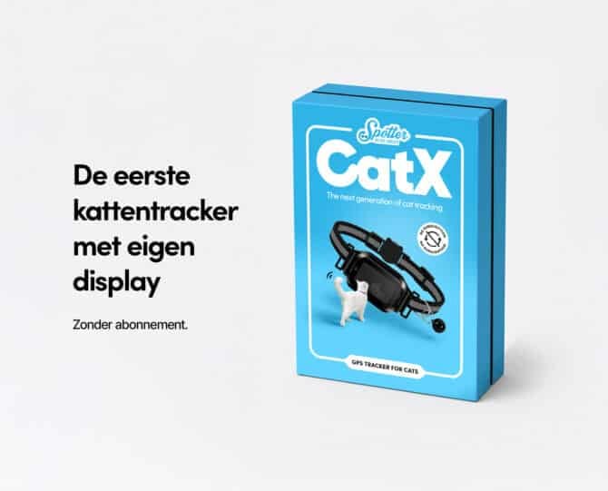 Kat GPS tracker CatX - verpakking van de kattentracker - Spotter