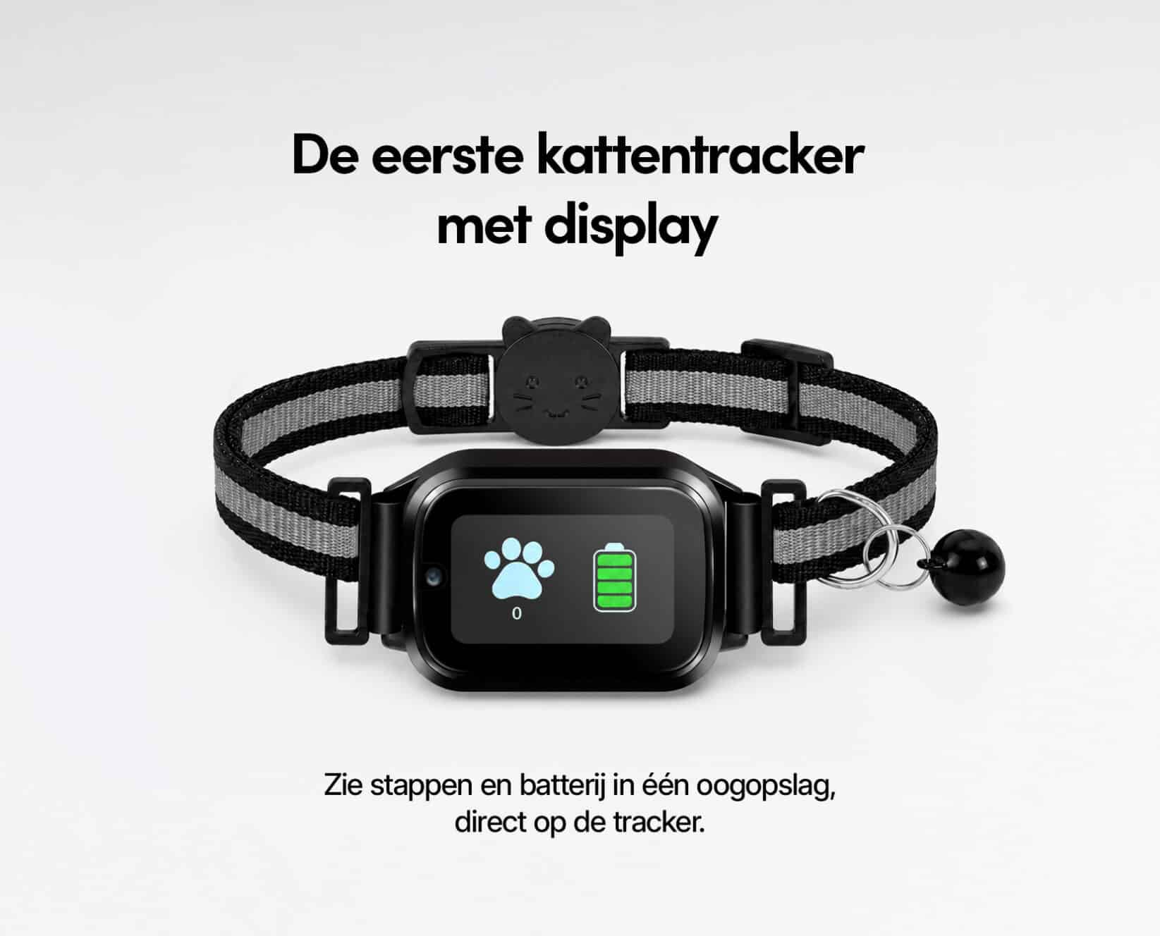 Spotter CatX - Kat GPS tracker zonder abonnement mét display